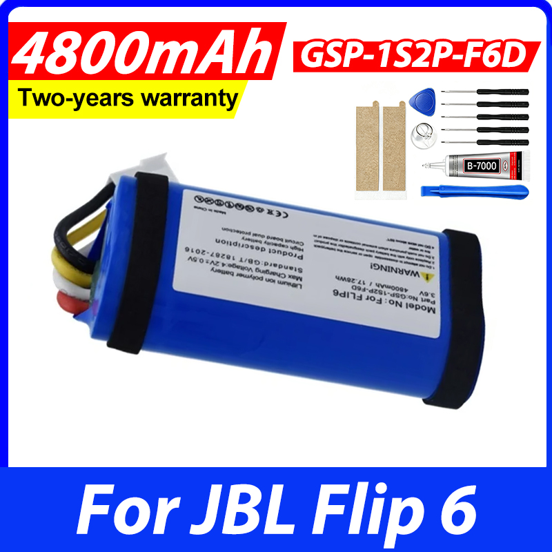 Jbl Speaker Flip 6 - Batteria da 4800 mAh per JBL