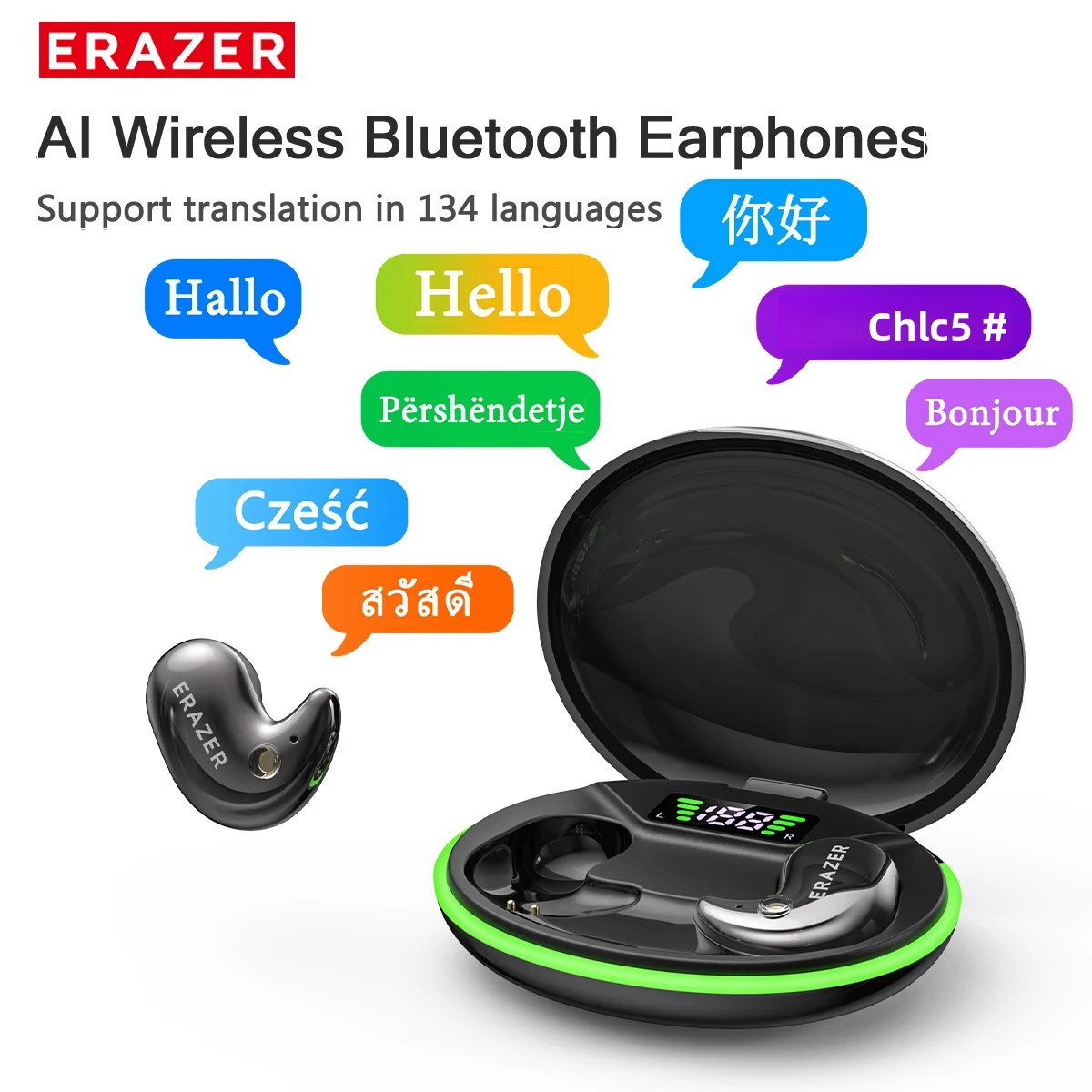 Earbuds Charging Case - Cuffie Bluetooth In-Ear EARZER XF58 con