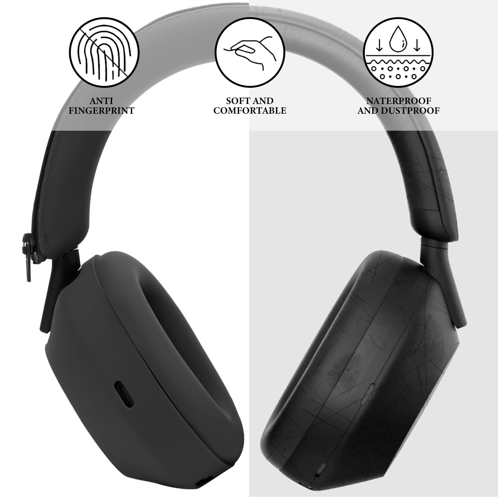 Custodia protettiva in silicon - Sony Headphone Wh-1000Xm5 recensione e prezzo