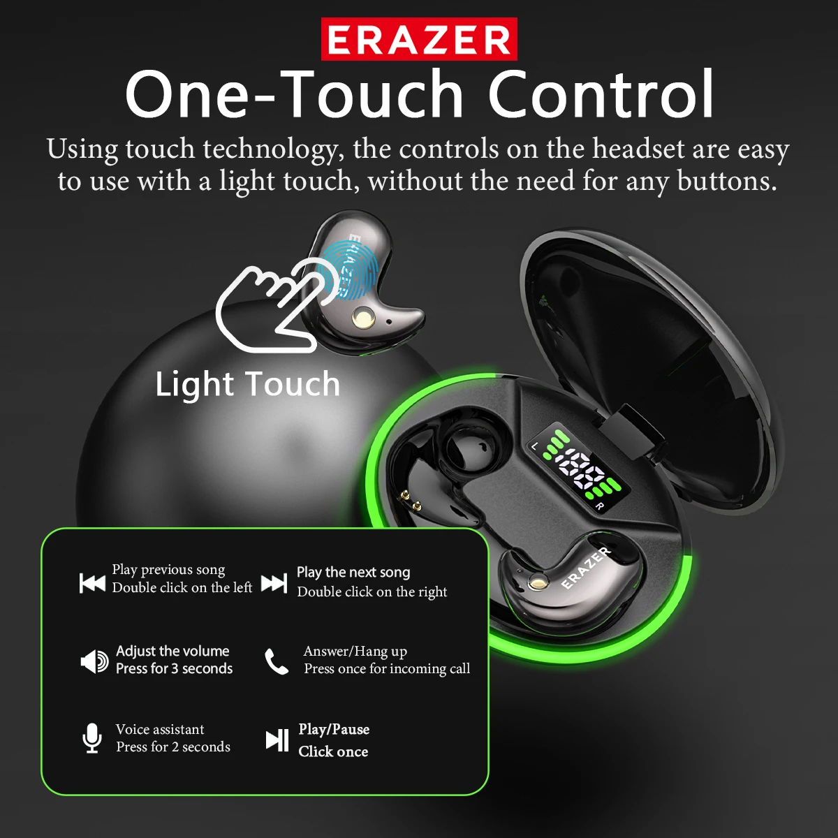 Cuffie Bluetooth In-Ear EARZER - Earbuds Charging Case recensione e prezzo
